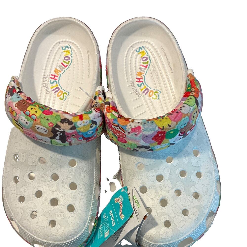 NWT Crocs x Squishmallows Classic Clog White Multicolor Men 10 Women 12